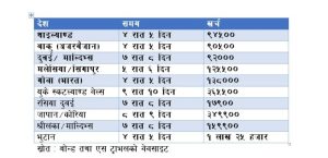 trave1 expenses