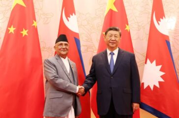 kp oli and chinese presedent