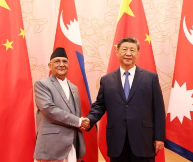 kp oli and chinese presedent