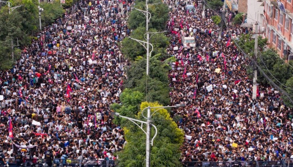 Genz-Protest-Drone-view Genz-Protest-Drone-view