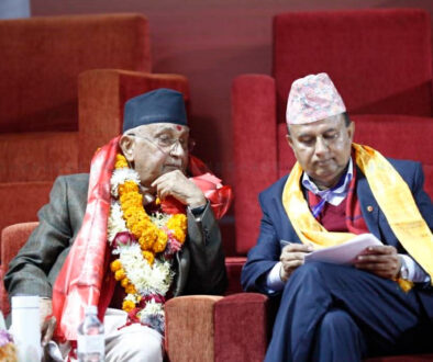 Kp oli and Shankar Pokhrel