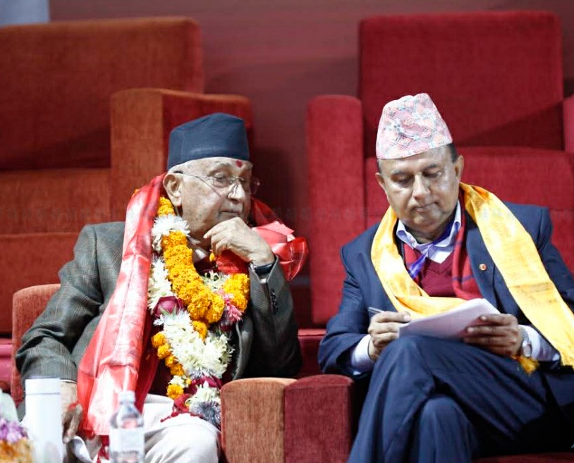 एमाले अध्यक्षमा ओलीको ह्याट्रिक, पोखरेल प्यानलबाट विष्ट र भट्टराई विजयी