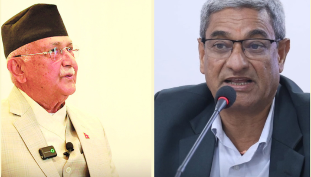 Kp oli and ramesh Lekhak