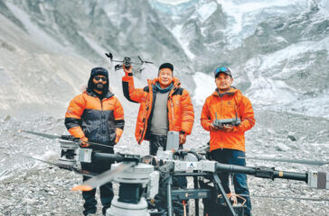 drone in everest