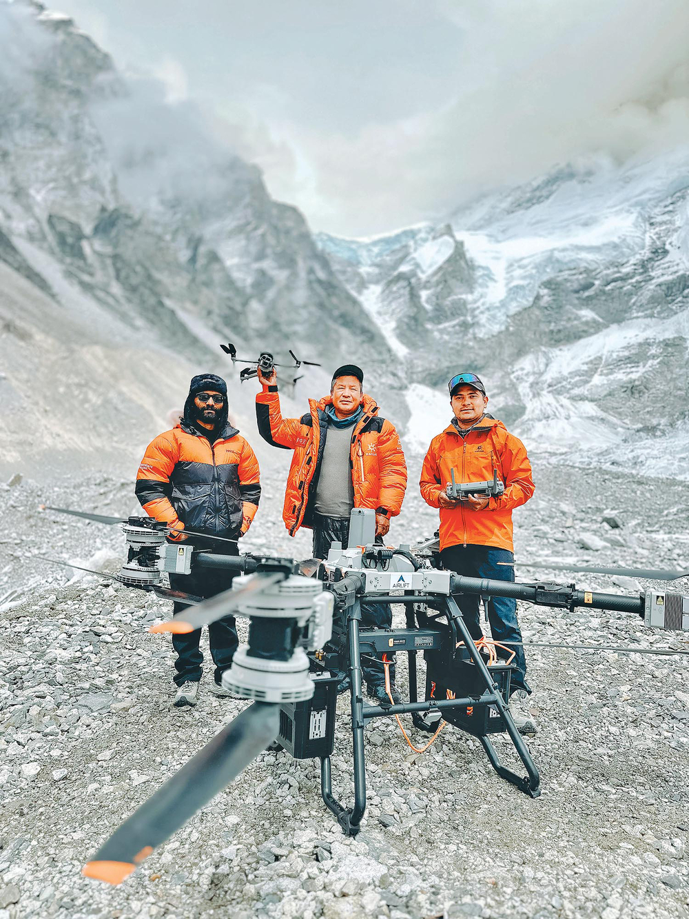 drone in everest