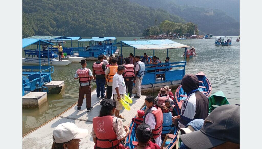 indian tourist in pokhara