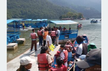 indian tourist in pokhara