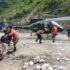 भोटेकोशी बाढीमा २६१ विदेशी पर्यटकको उद्धार, ३२० अझै बेपत्ता bideshi rescue