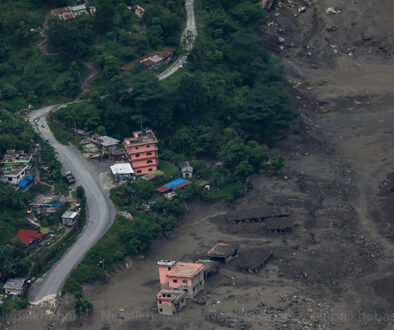 road damaged rasuwa