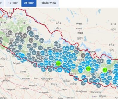 Rainfall all nepal