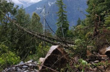 electricity line damage